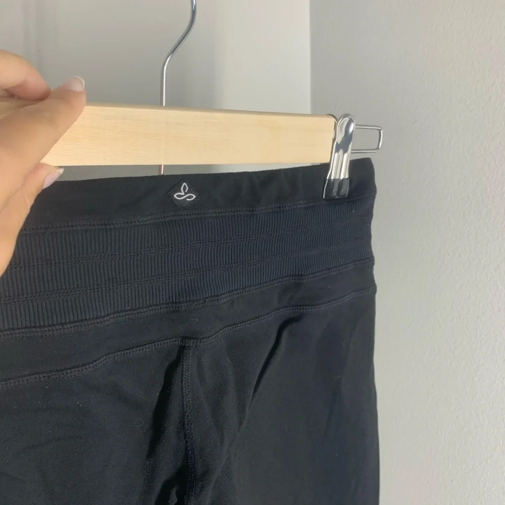 Prana Olympia Knicker Yoga Leggings Cropped Black - Picture 9 of 11
